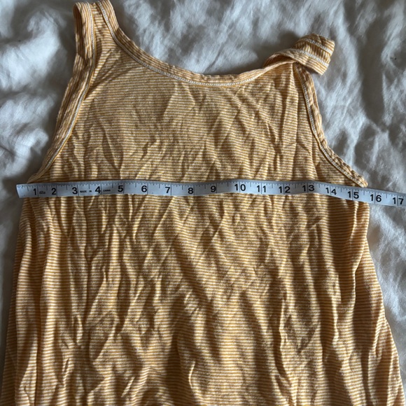 Rag and Bone Yellow and White Stripe Tank Size Medium - Picture 6 of 7